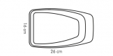 Дошка / совок для обробки PRESTO 26x16 см