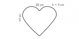 Форма для випічки / формочка Валентинівське серце DELICIA