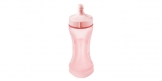 Гибкая бутылочка PAPU PAPI 200 мл, с ложечкой, розовая