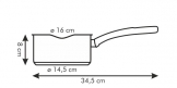 Ковш PRESTO с двухсторонней воронкой, ø 16 см, 1.5 л