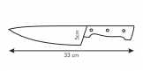 Нож кулинарный HOME PROFI, 20 см