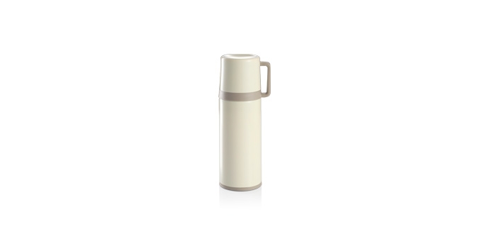 Isolierflasche mit Tasse CONSTANT CREAM 0,3 l, aus Edelstahl