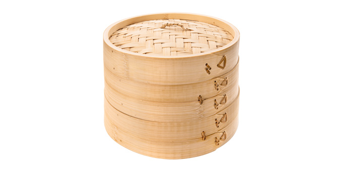 Vaporera de bambú NIKKO ø 20 cm, dos niveles