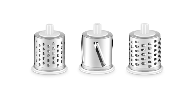 Cilindros ralladores para rallador de cilindro HANDY, 3 pzs