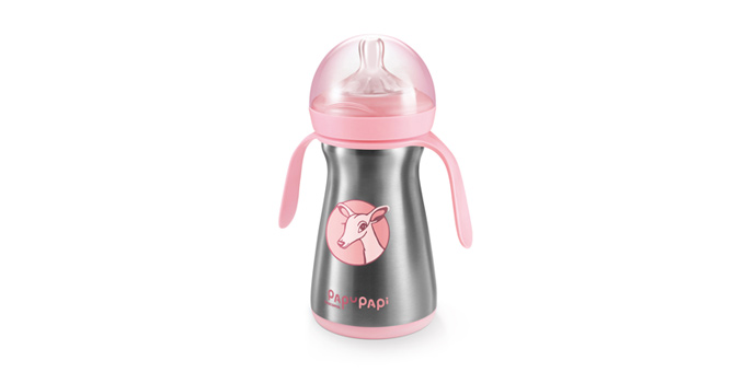 Isolierflasche PAPU PAPI 200 ml, rosa