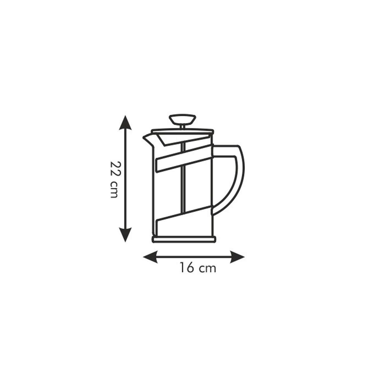 Konvice na čaj a kávu TEO 1,0 l
