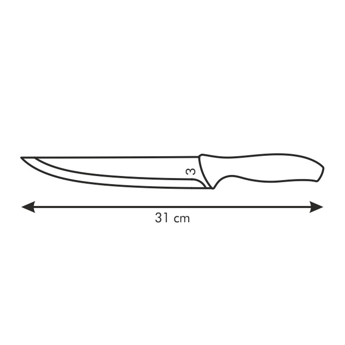Nóż do porcjowania SONIC 18 cm