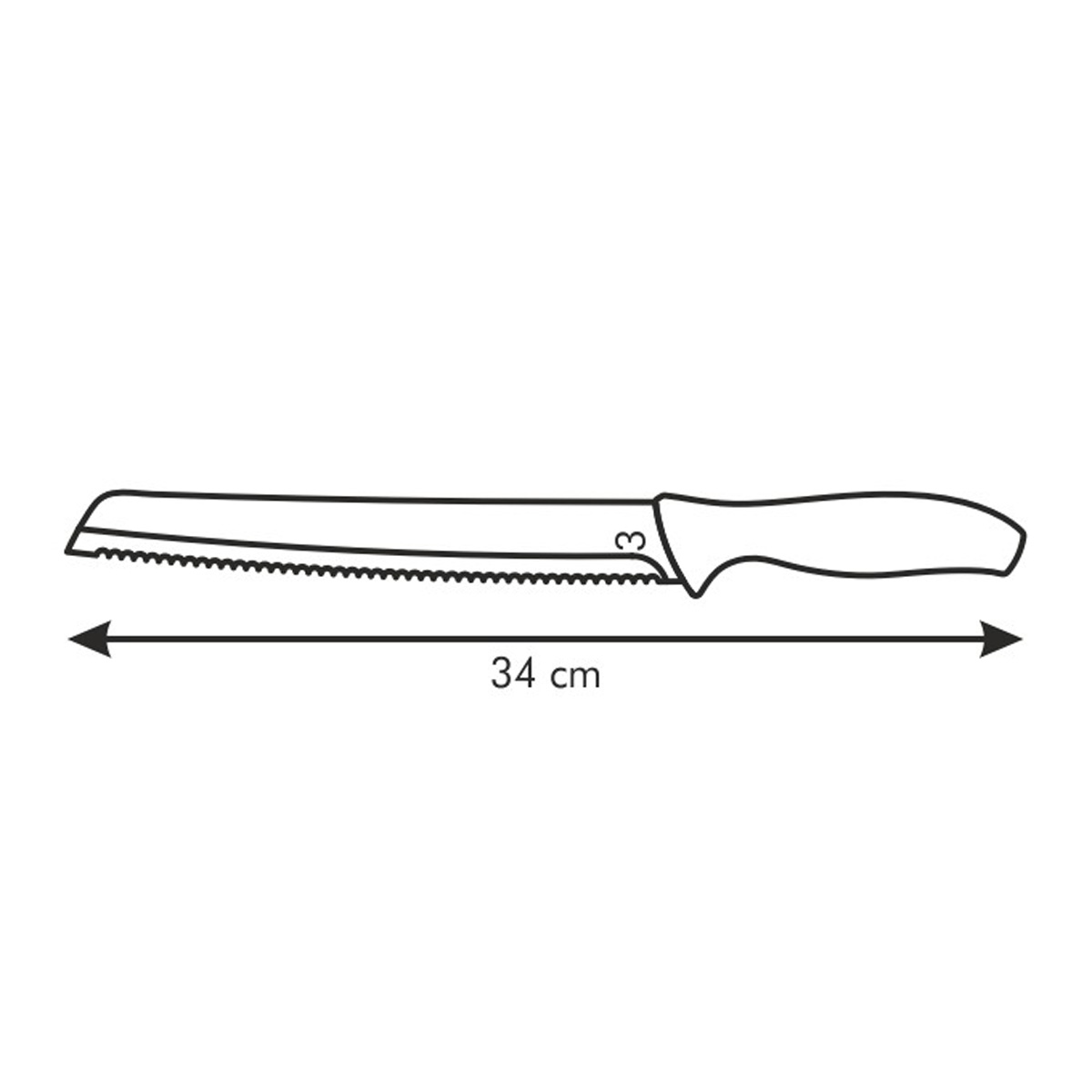 Nôž na chlieb SONIC 20 cm