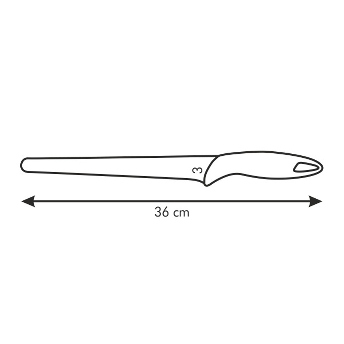 Nôž na šunku PRESTO 24 cm