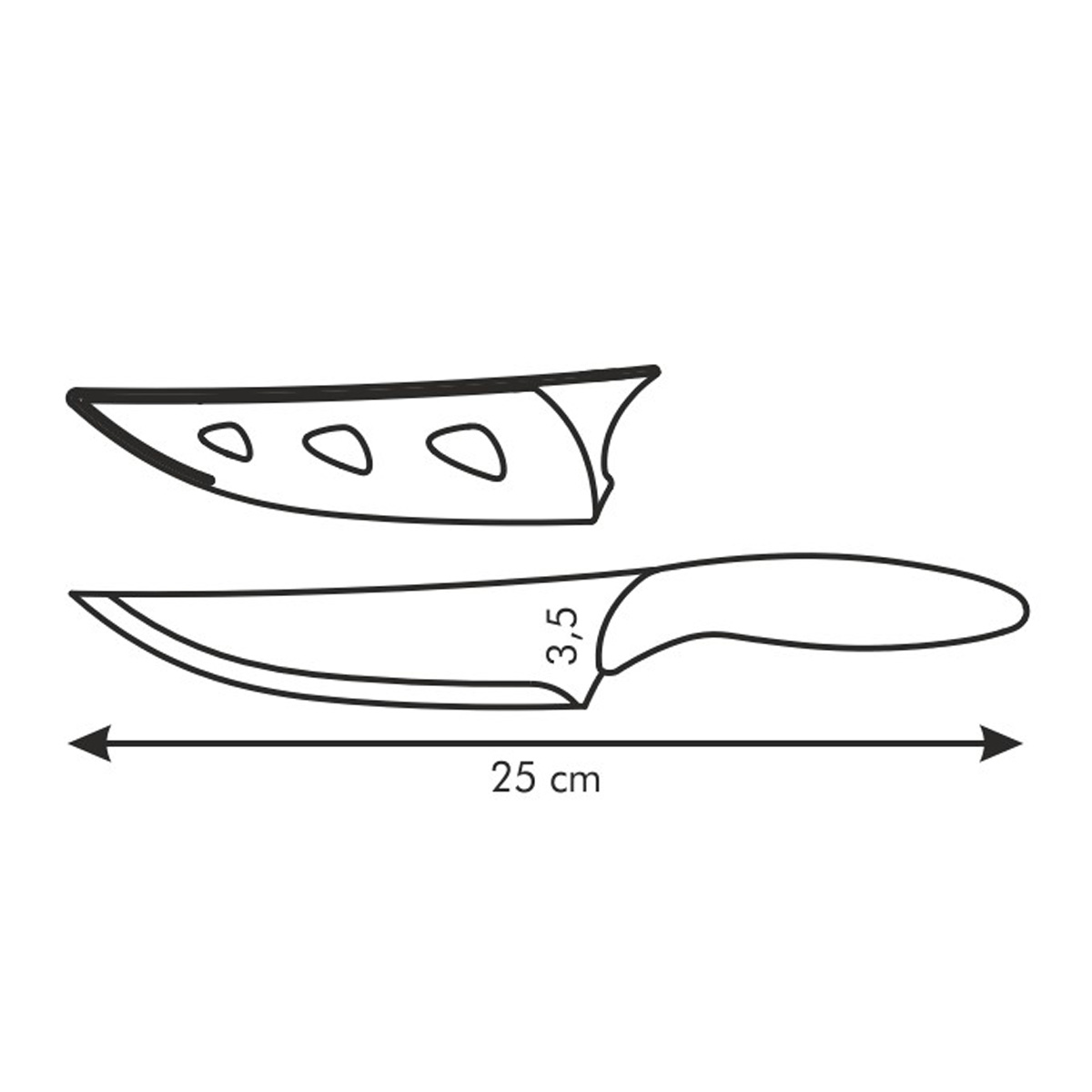 Antiadhézny nôž kuchársky PRESTO TONE 13 cm
