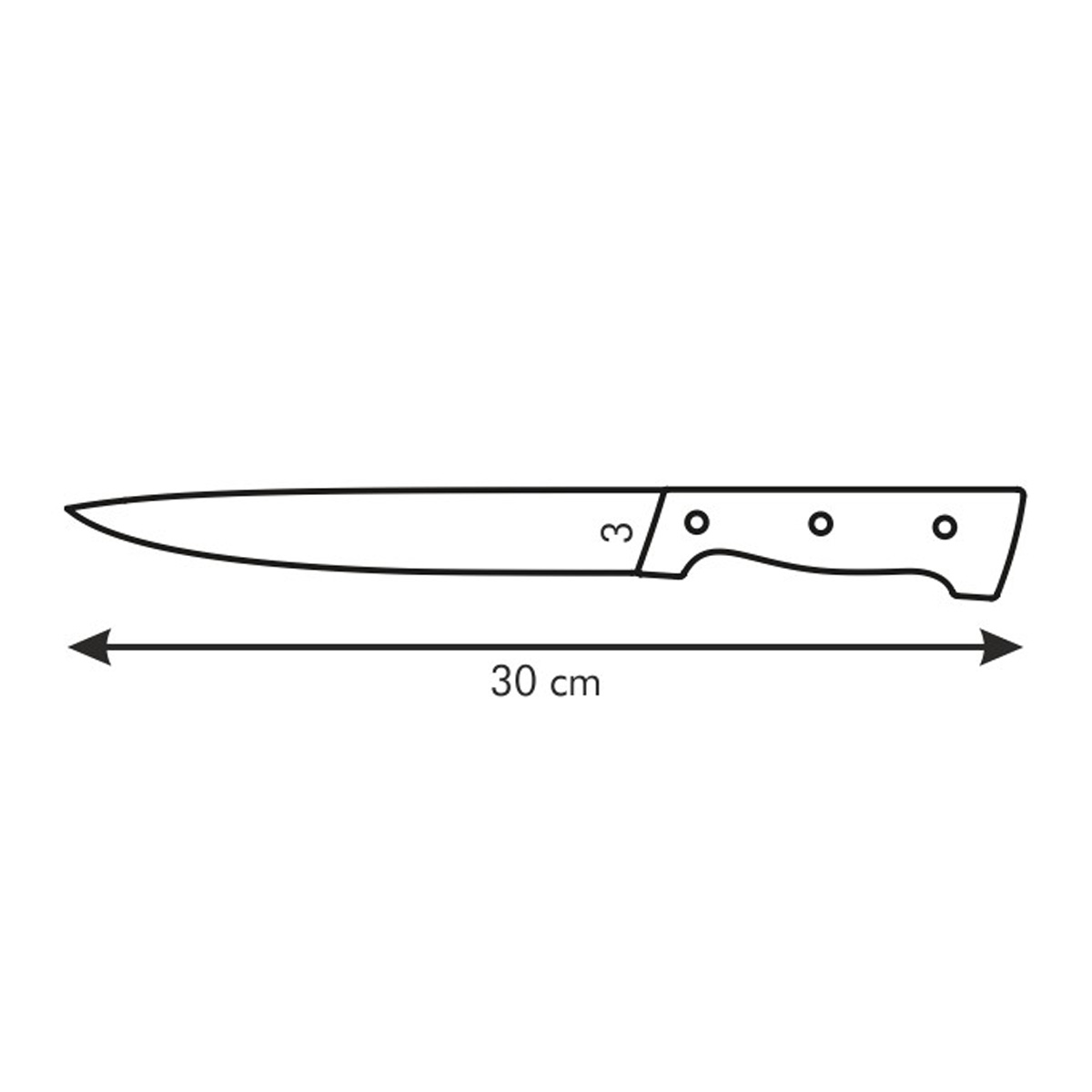 Nóż do porcjowania HOME PROFI 17 cm