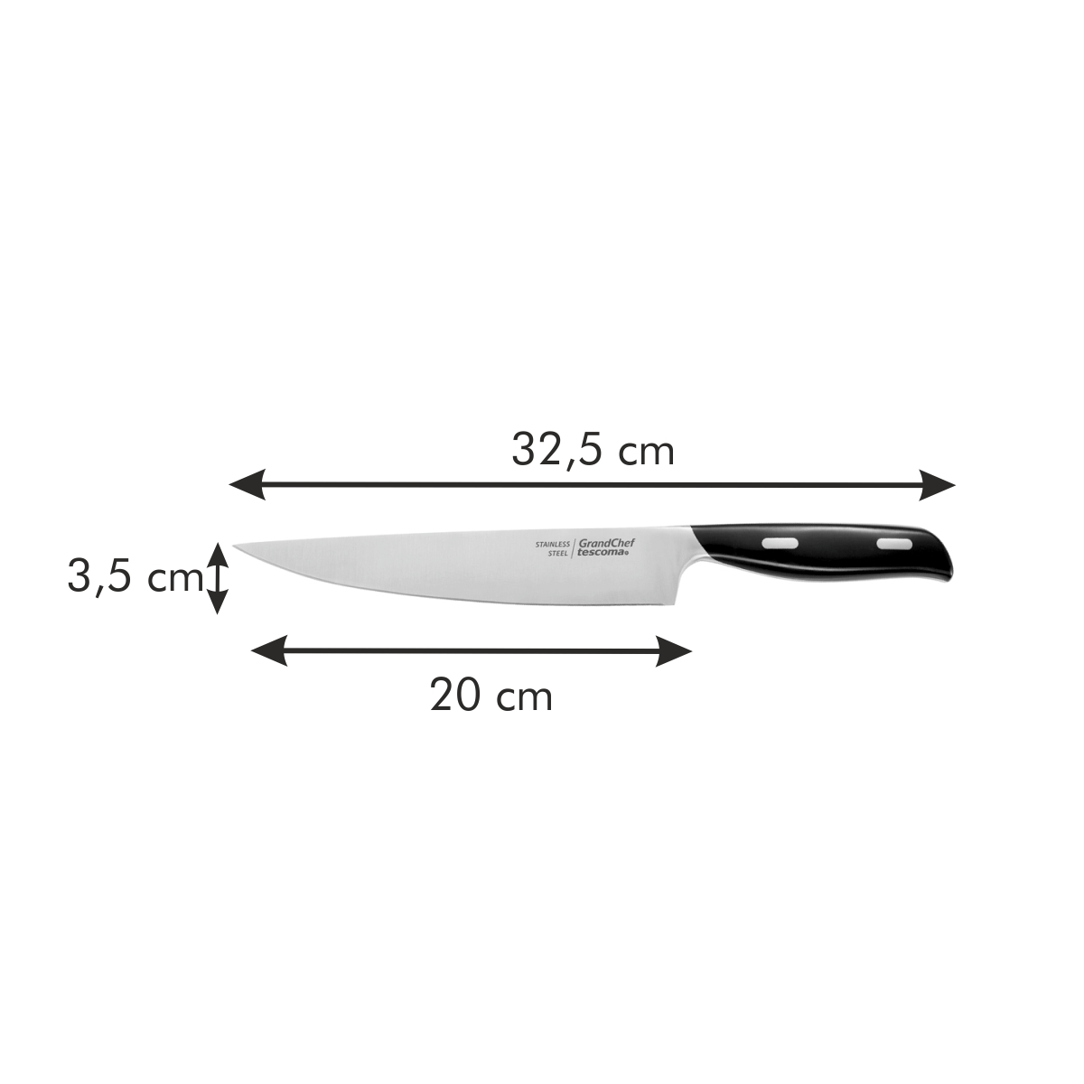 Nóż do porcjowania GrandCHEF 20 cm