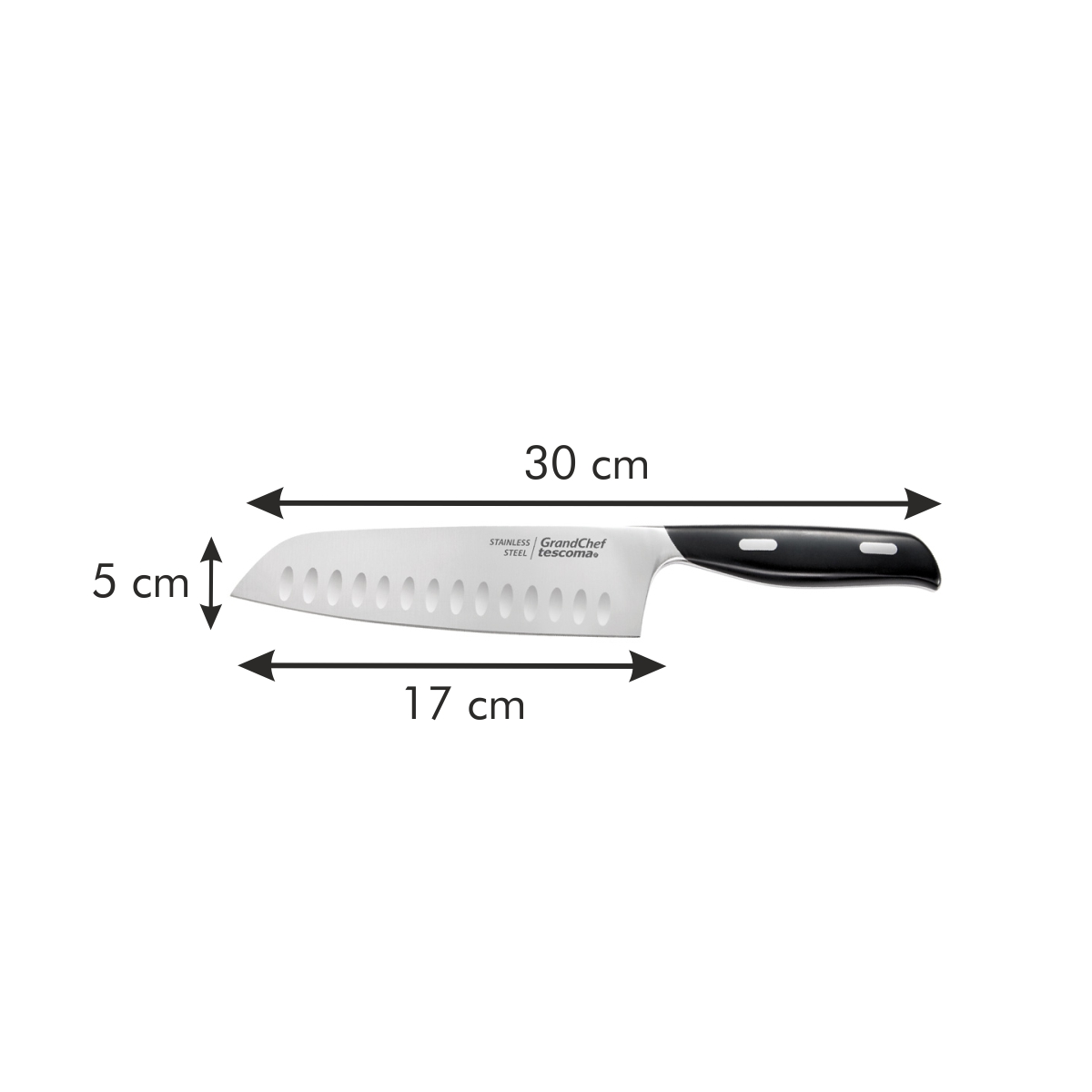 Nůž Santoku GrandCHEF 17 cm