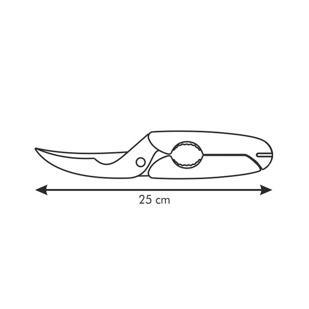 Tesoura trinchante PRESTO, 25 cm