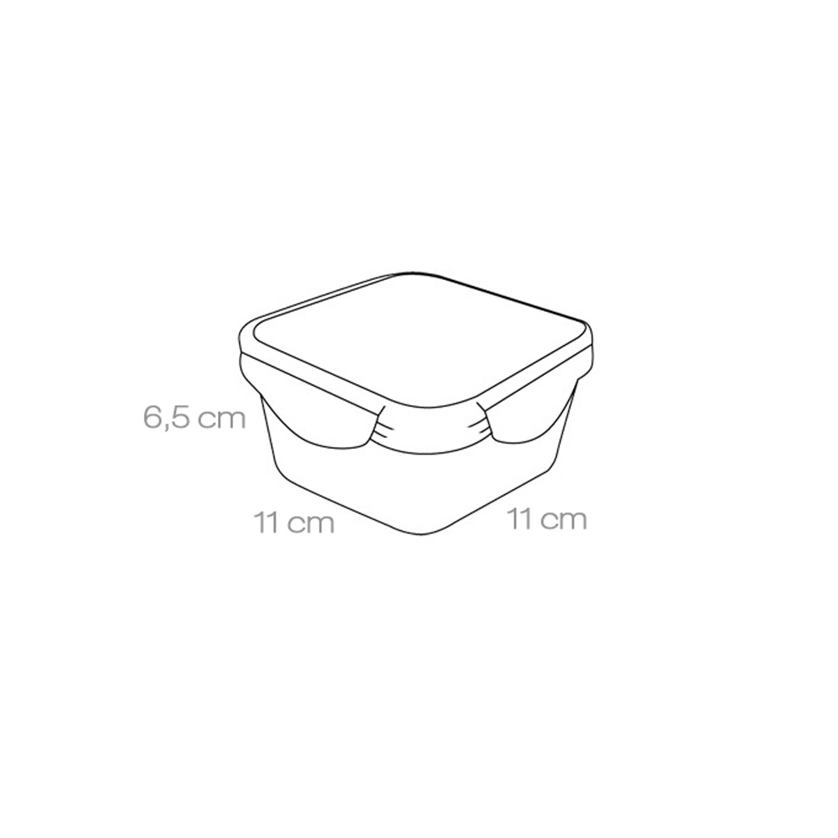 Pojemnik FRESHBOX 0.4 l, kwadratowy