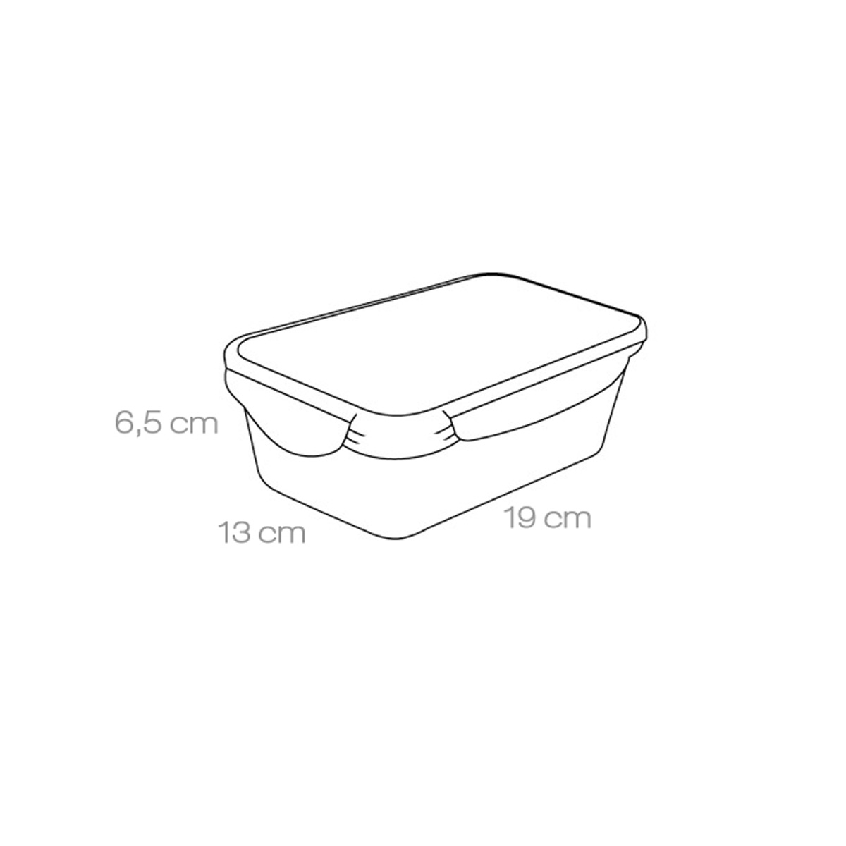 Caixa rectangular FRESHBOX 1.0 l