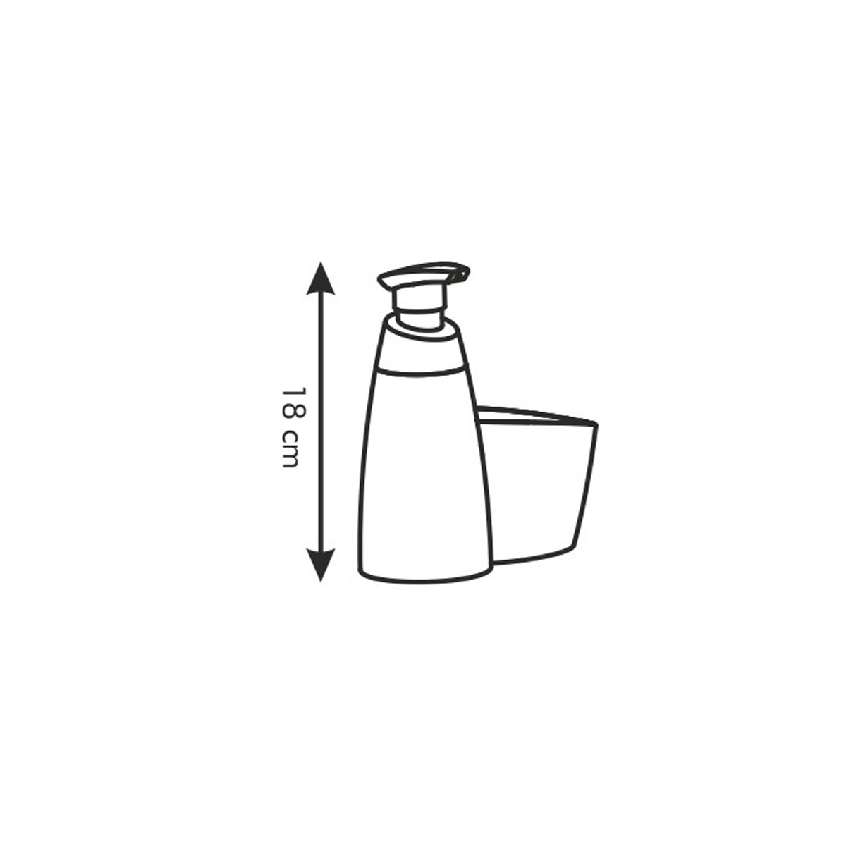 Frasco p/ detergente CLEAN KIT 350 ml, e p/ esfregão