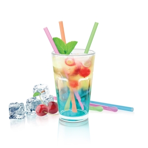 Drinking straws myDRINK, with stirrer, 24 pcs