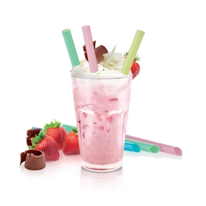 Drinking straws myDRINK, for yogurt drinks, 12 pcs