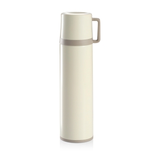 Vacuum flask with cup CONSTANT CREAM 1.0 l, stainless steel