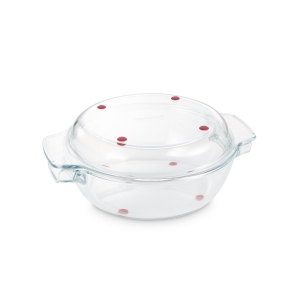 Round roaster with lid GrandCHEF 32 cm, glass