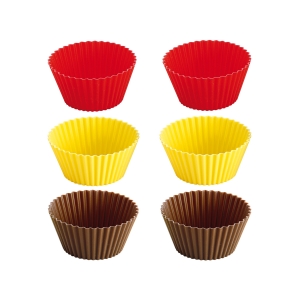 Silicone baking cups DELÍCIA ø 7 cm, 6 pcs