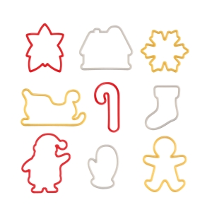 Christmas cookie cutters DELÍCIA, 9 pcs