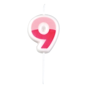 Candelina numerale per torte di compleanno DELÍCIA KIDS, nove