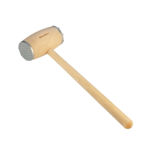 Meat mallet with metal ending WOODY 32 cm