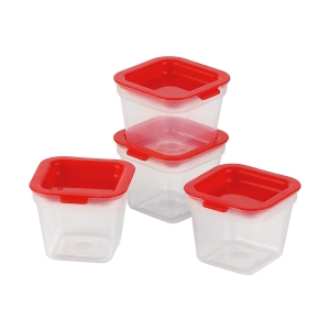 Healthy mini containers for the freezer PURITY 120 ml, 4 pcs