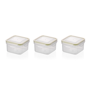 Mini contenitori quadrati FRESHBOX, 3 pz