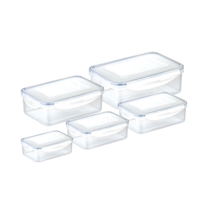 Container FRESHBOX 5 pcs, rectangular