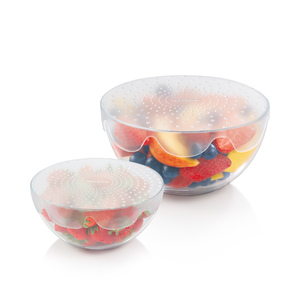 Flexible silicone lids 4FOOD ø 17 and 23 cm, set of 2