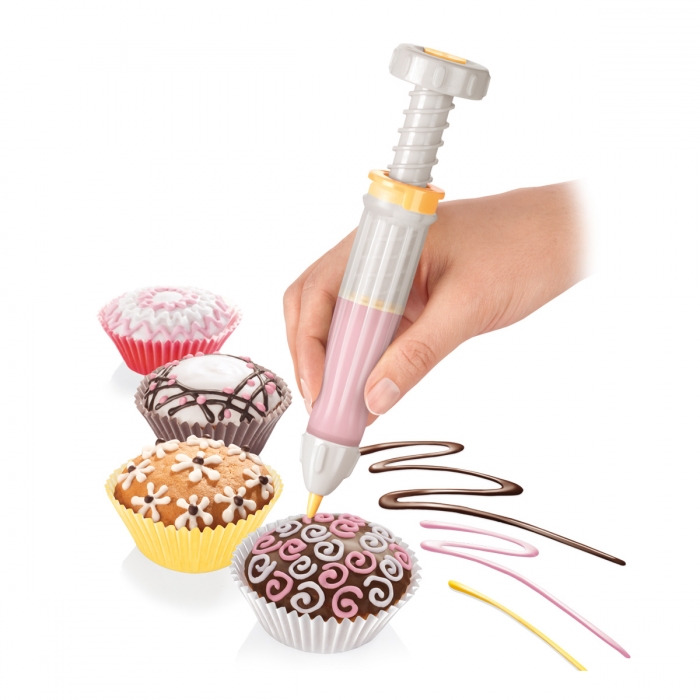 Penna per decorazione dolci - penna da pasticceria per glassa, cupcake,  biscotti e torte