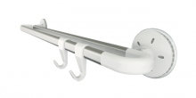 Barra doble 45cm + 2 ganchos OCTOPUS