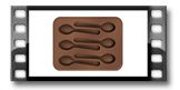 Molde de cucharas de chocolate DELICIA CHOCO