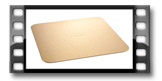 Bandeja para tartas DELÍCIA 30x30 cm,oro, 2 pzs
