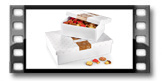 Schachtel für Gebäck und Delikatessen DELÍCIA, 28 x 18 cm