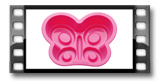 Molde de silicona en forma de mariposa DELÍCIA KIDS