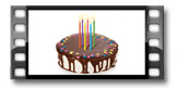 Velas para tarta de cumpleaños DELÍCIA KIDS 10 cm, 12 pzs