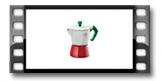 Espressokocher PALOMA Tricolore, 1 Tasse
