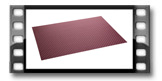 Mantel individual FLAIR SHINE 45x32 cm, lila