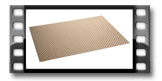 Mantel individual FLAIR SHINE 45x32 cm, oro