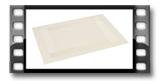 Mantel individual FLAIR FRAME 45x32 cm, crema