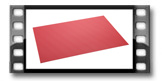 Mantel individual PURITY FLAIR 45x32 cm, frambuesa