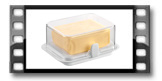 Gesunde Kühlschrank-Dose PURITY, Butterdose