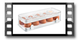 Contenedor saludable para el frigorífico PURITY, 10 huevos